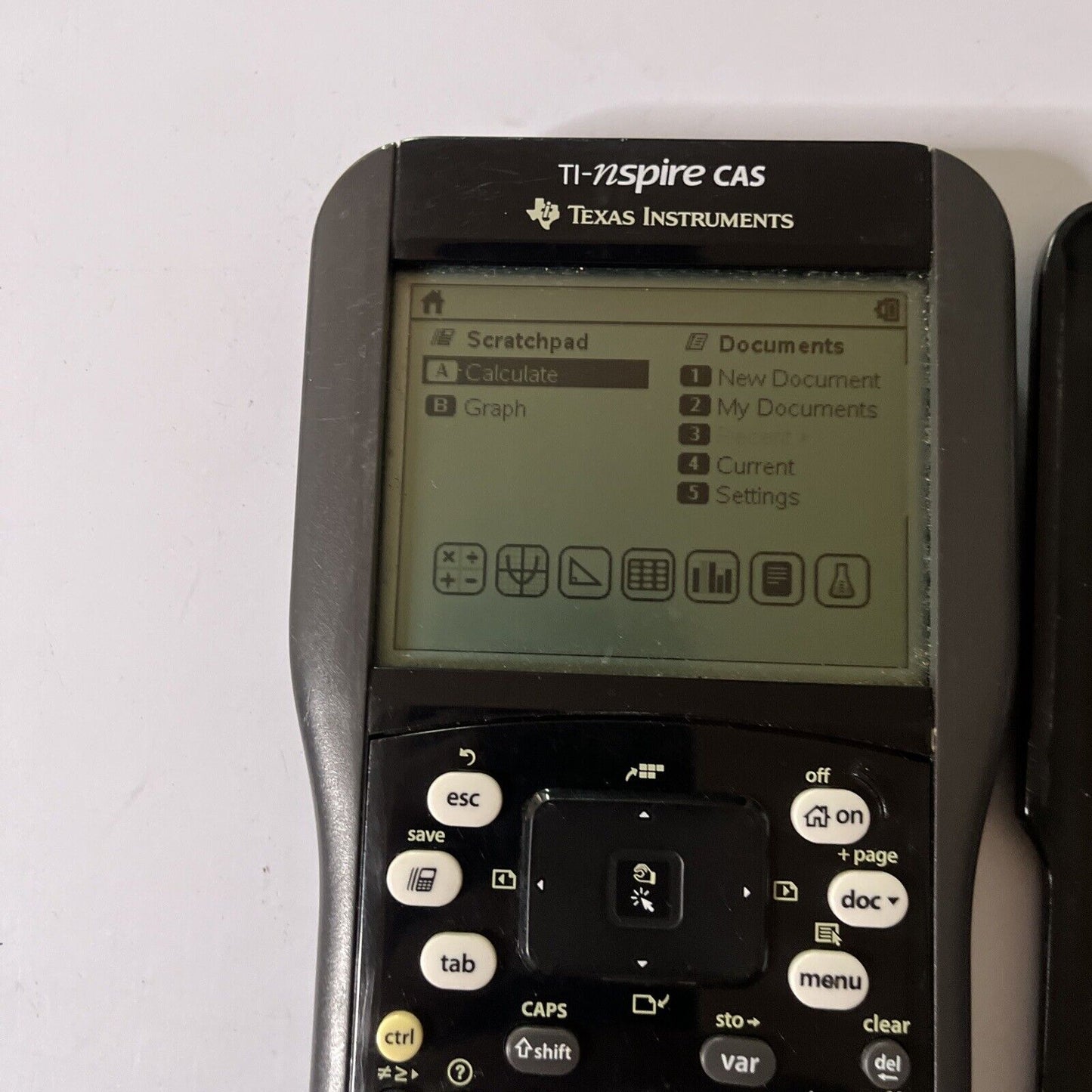 Texas Instruments Ti-nspire Cas *Works But Missing Lithium Battery & Lid*