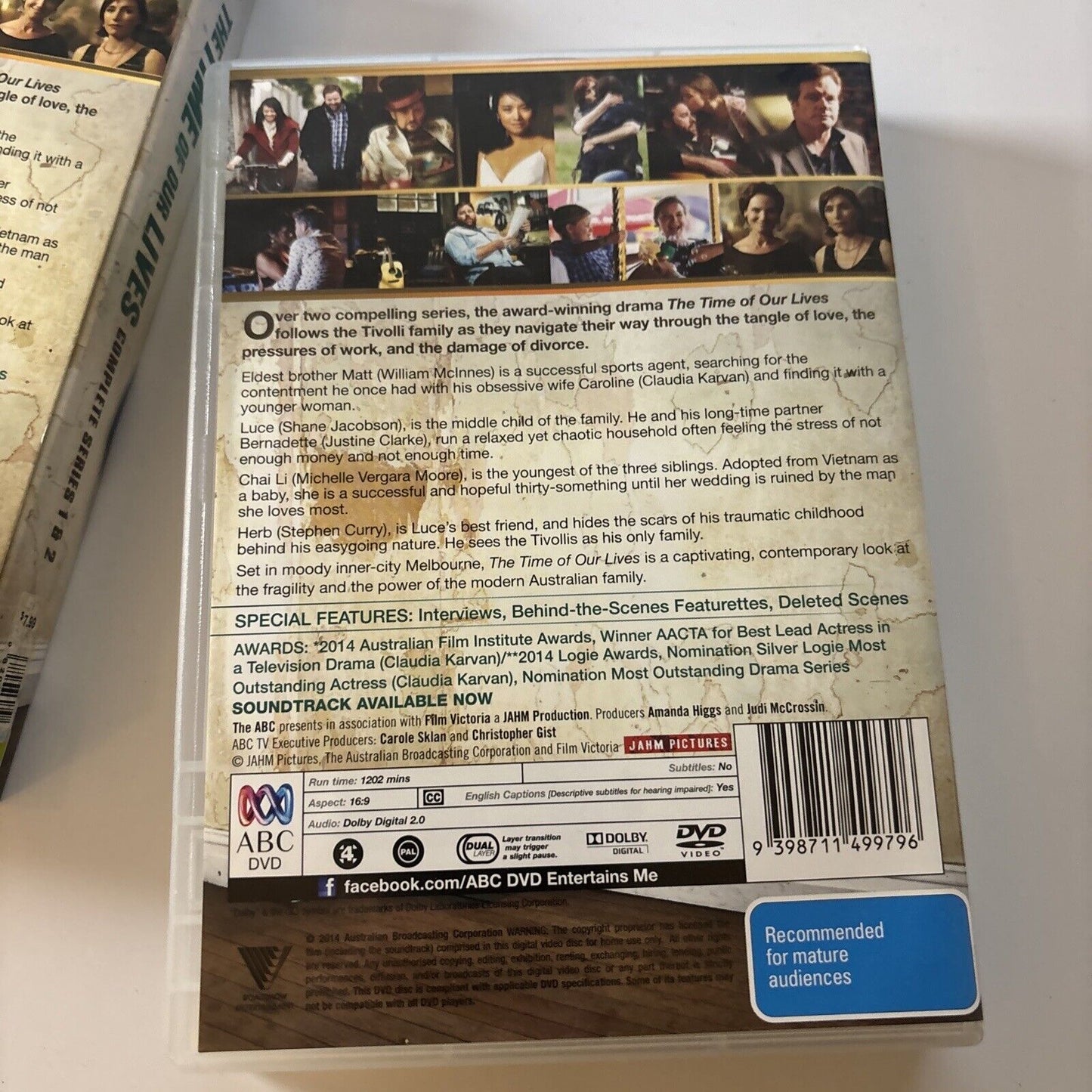 The Time Of Our Lives : Season 1 & 2 (DVD, 2014, 7-Disc) Justine Clarke Region 4