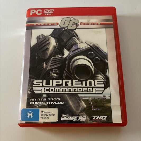 Supreme Commander for Windows PC CD-ROM THQ Strategy Game
