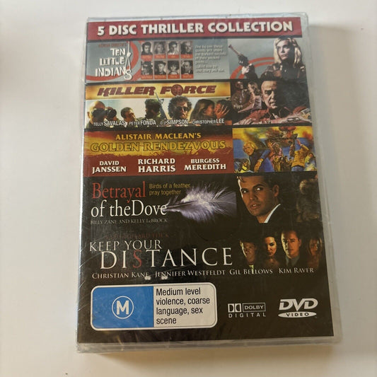 5 Disc Thriller Collection Ten Little Indians / Killer Force DVD NEW All Regions