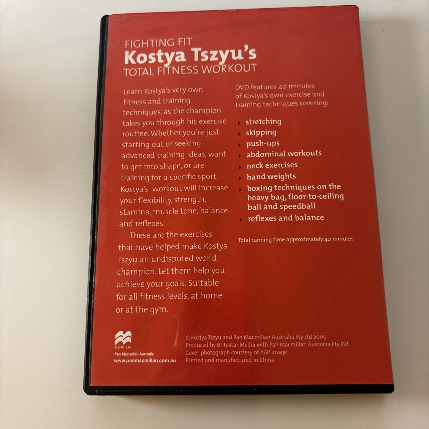 Kostya Tszyu's - Total Fitness Workout (DVD, 2005) NEW All Regions