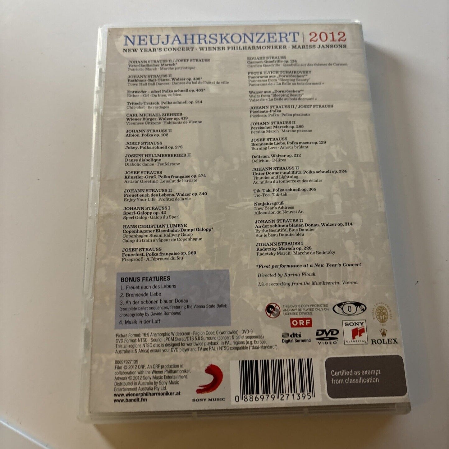 Neujahrskonzert 2012 by Vienna Philharmonic Orchestra / Mariss Jansons (DVD)