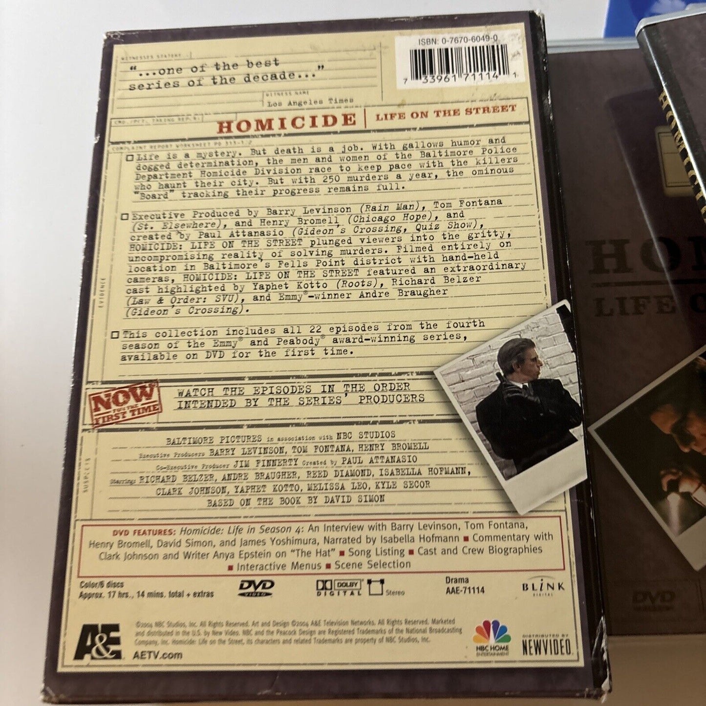 Homicide: Life On The Street - Season 4 (DVD, 2004, 6-Disc) All Regions