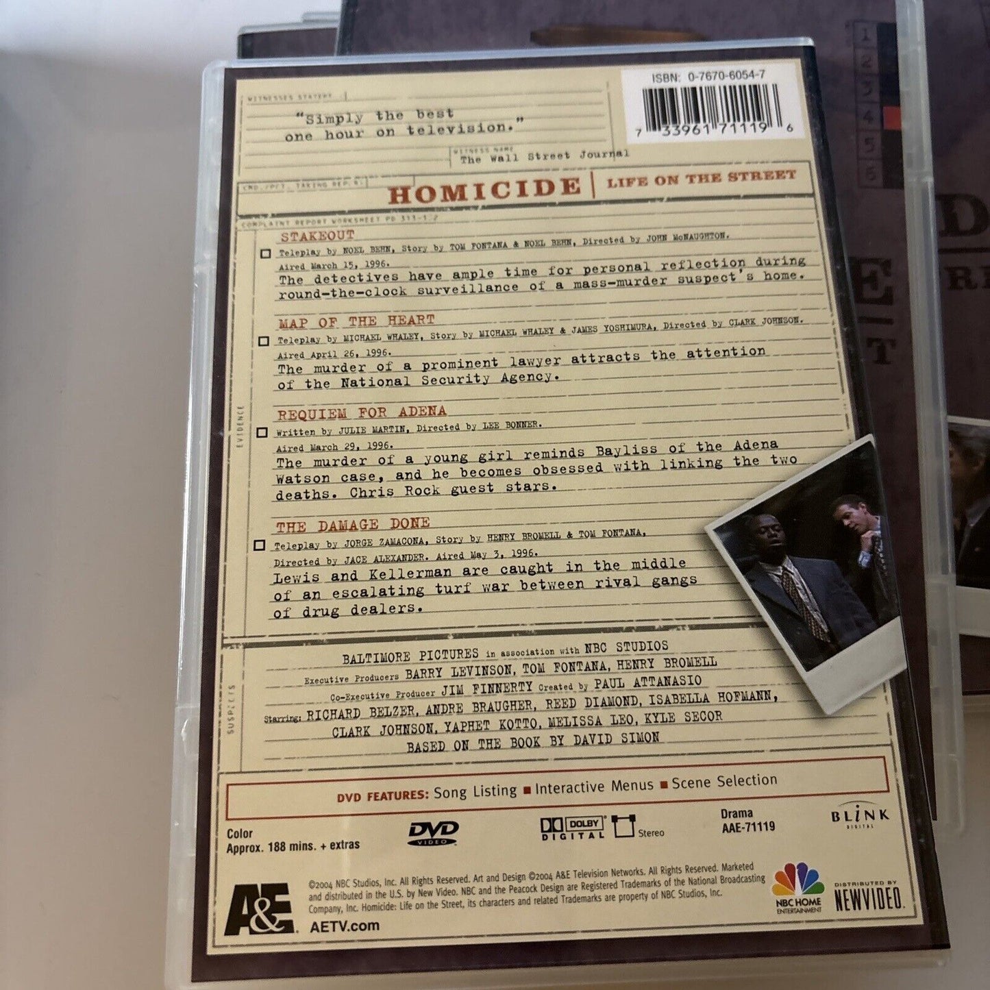 Homicide: Life On The Street - Season 4 (DVD, 2004, 6-Disc) All Regions
