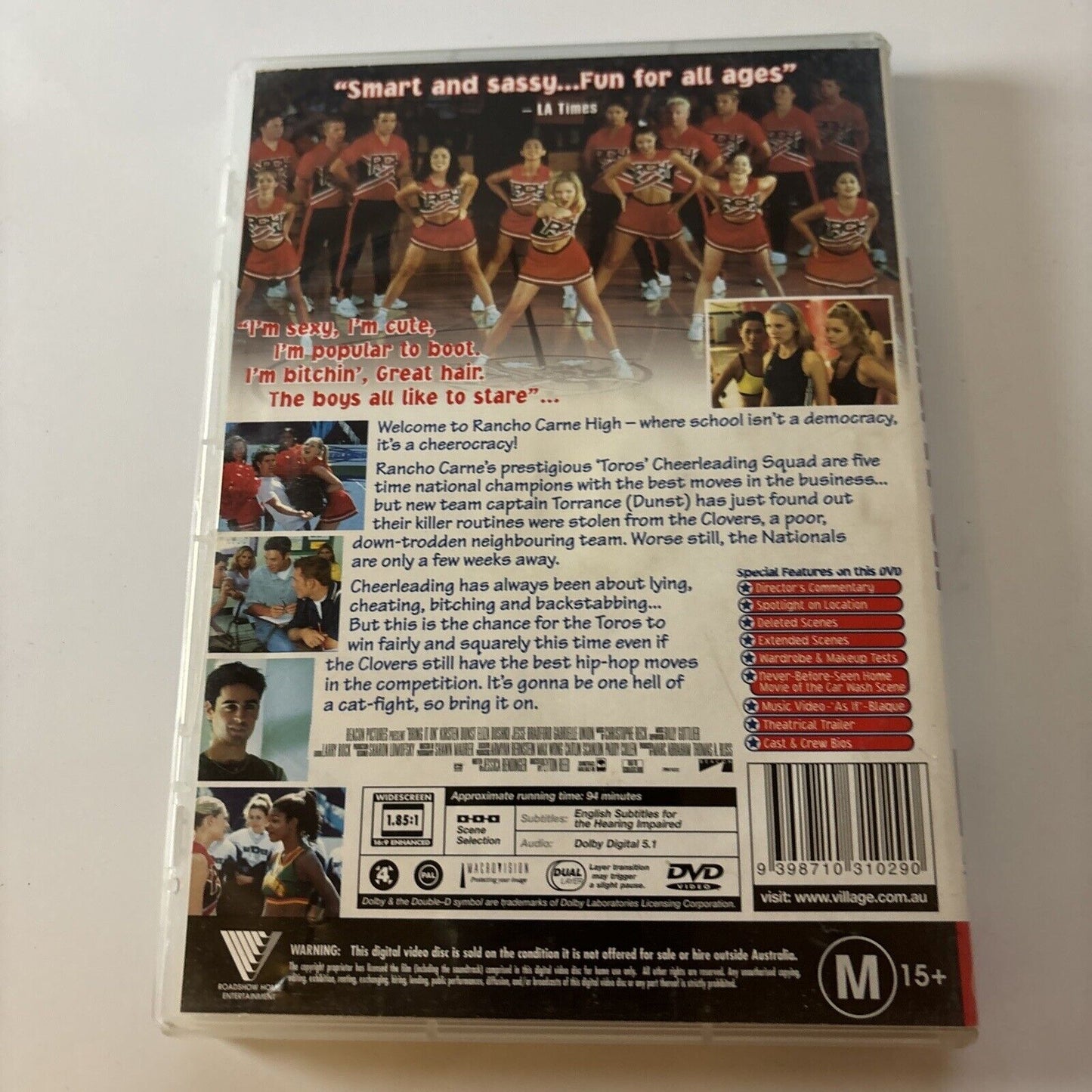 Bring It On  (DVD, 2000) Brandi Williams,  Kirsten Dunst Region 4