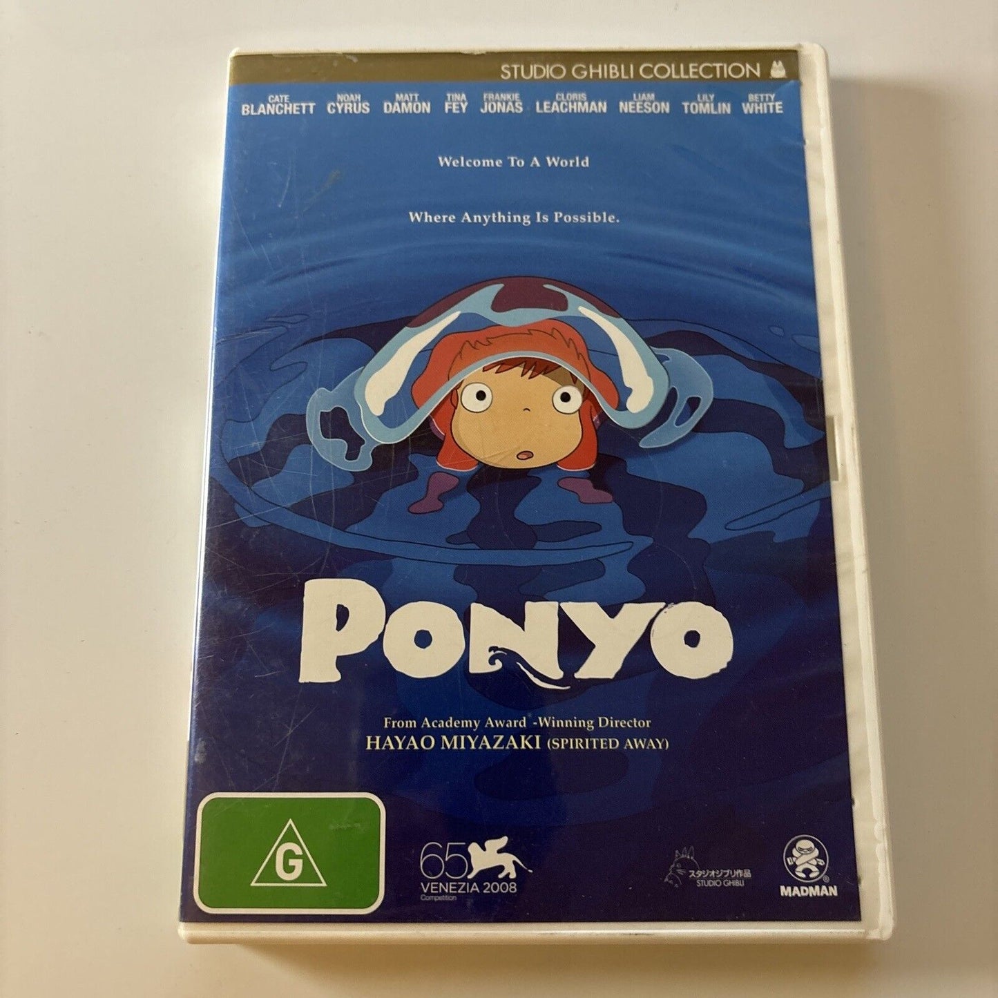 Ponyo (DVD, 2007)  Hayao Miyazaki, Studio Ghibli Region 4