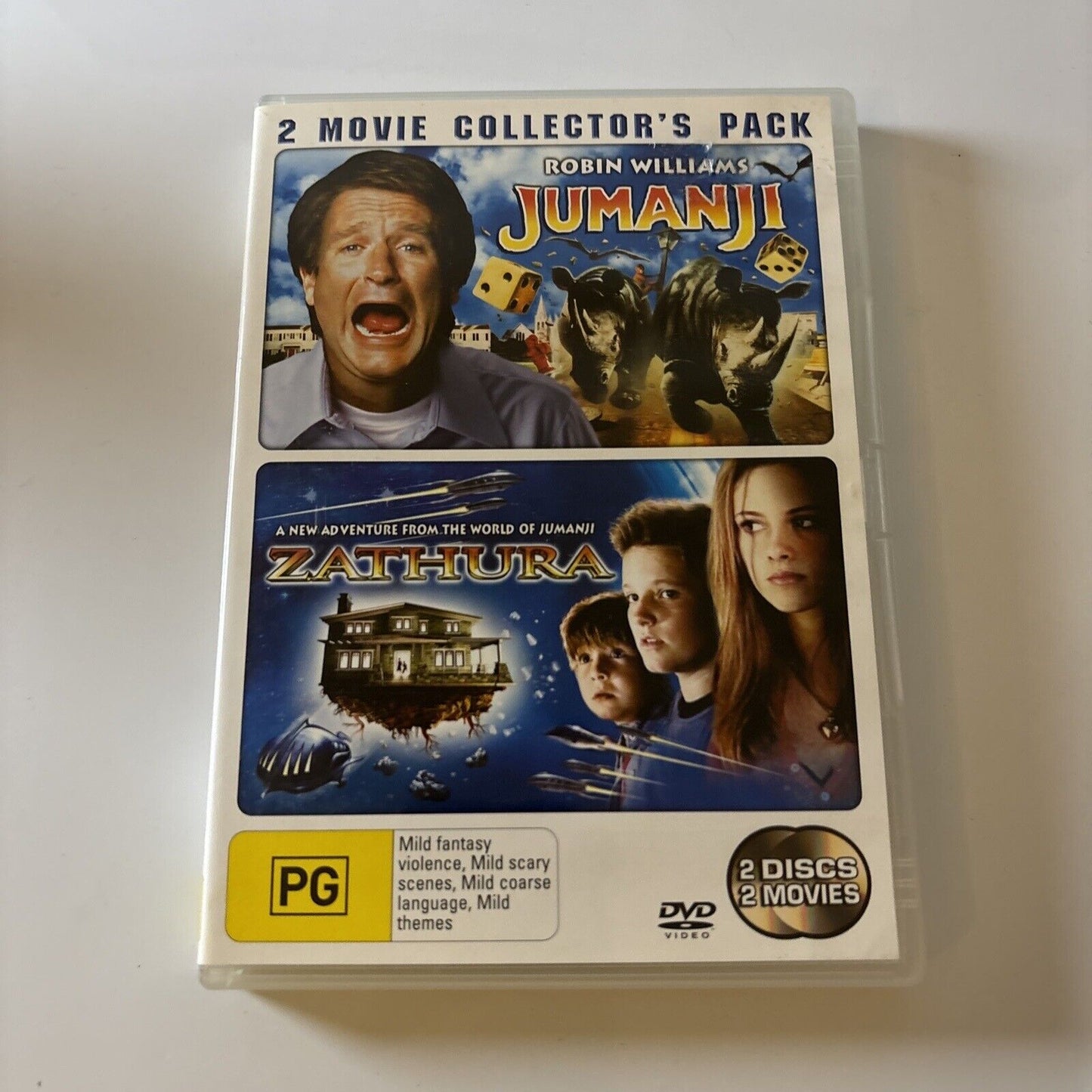 Jumanji / Zathura - A Space Adventure (DVD, 1995) Region 4