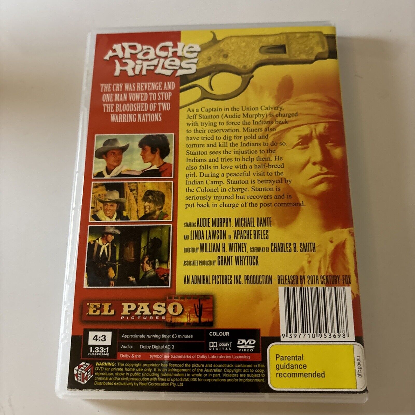 Apache Rifles (DVD, 1964) Audie Murphy NEW All Regions – Retro Unit