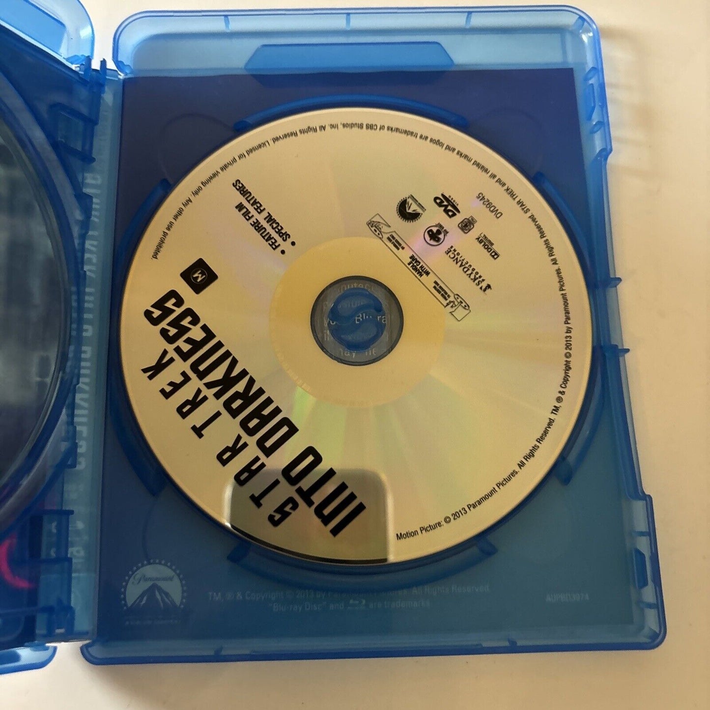 Star Trek - Into Darkness (Blu-ray + DVD, 2013, 2-Disc) Region B