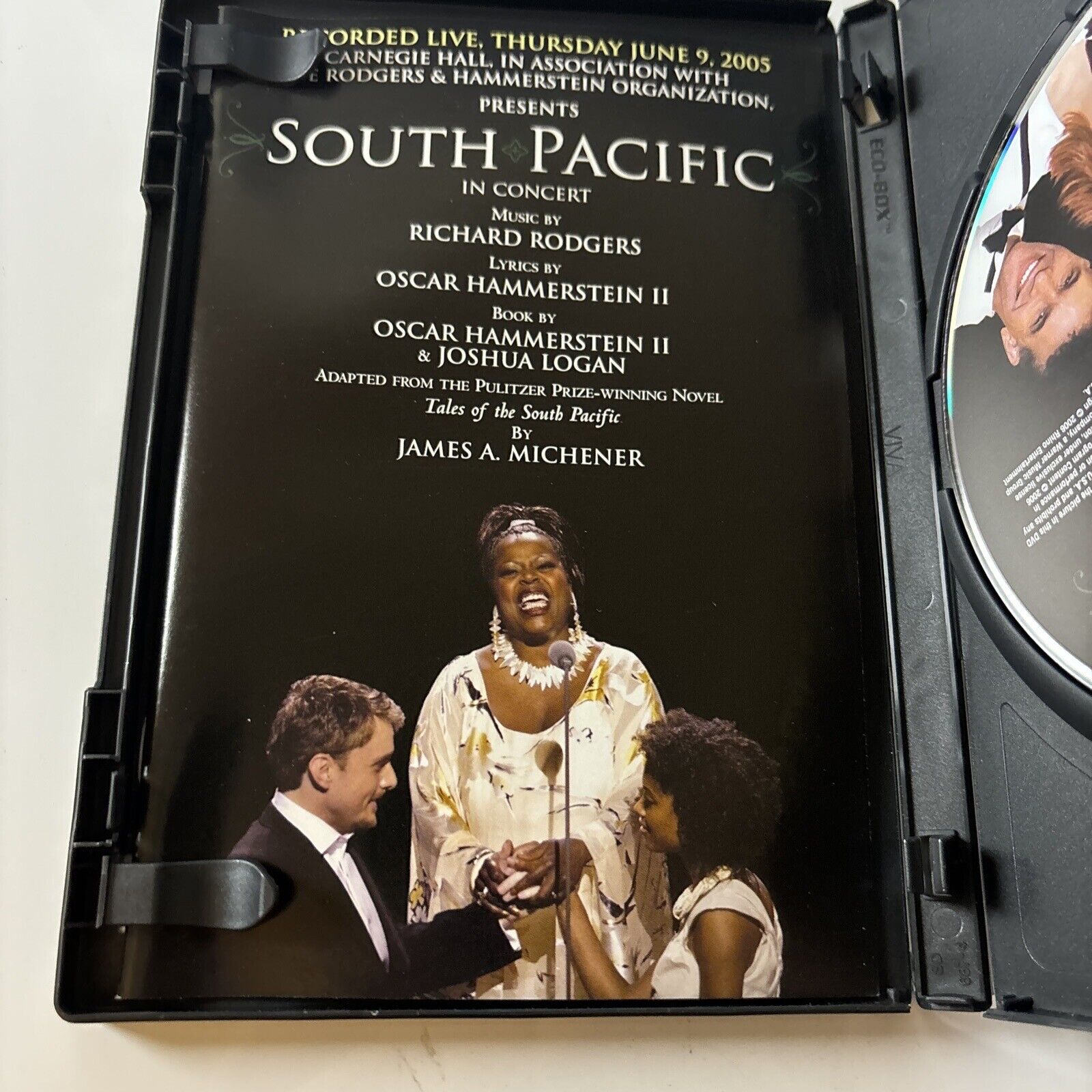 South Pacific in Concert from Carnegie Hall (DVD, 2006) Reba