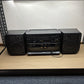Sanyo MW235F Stereo Double Cassette Recorder Radio *Tape Has Static Sound*