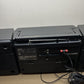 Sanyo MW235F Stereo Double Cassette Recorder Radio *Tape Has Static Sound*