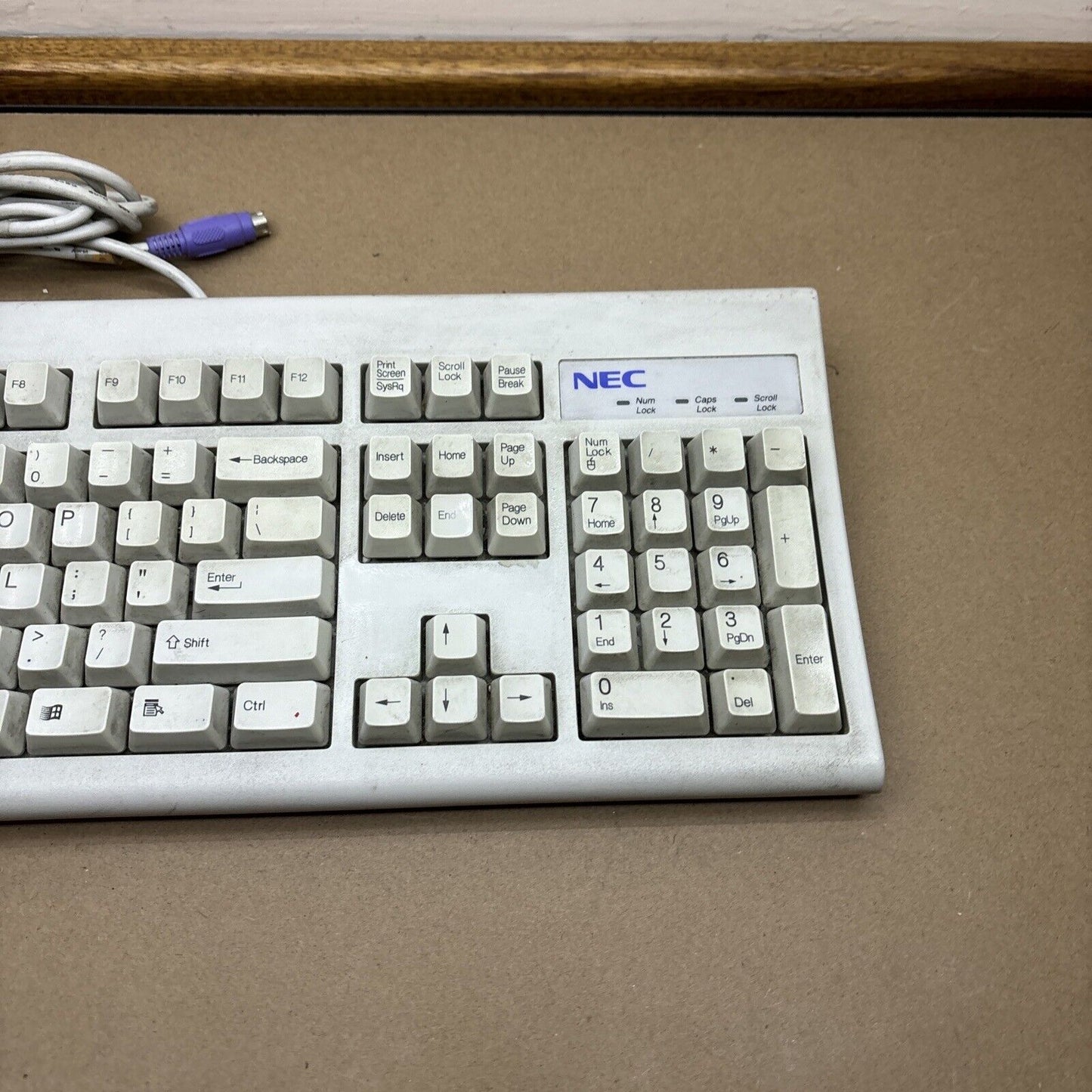 Vintage NEC Mechanical Keyboard KB-6923 PS/2 Port