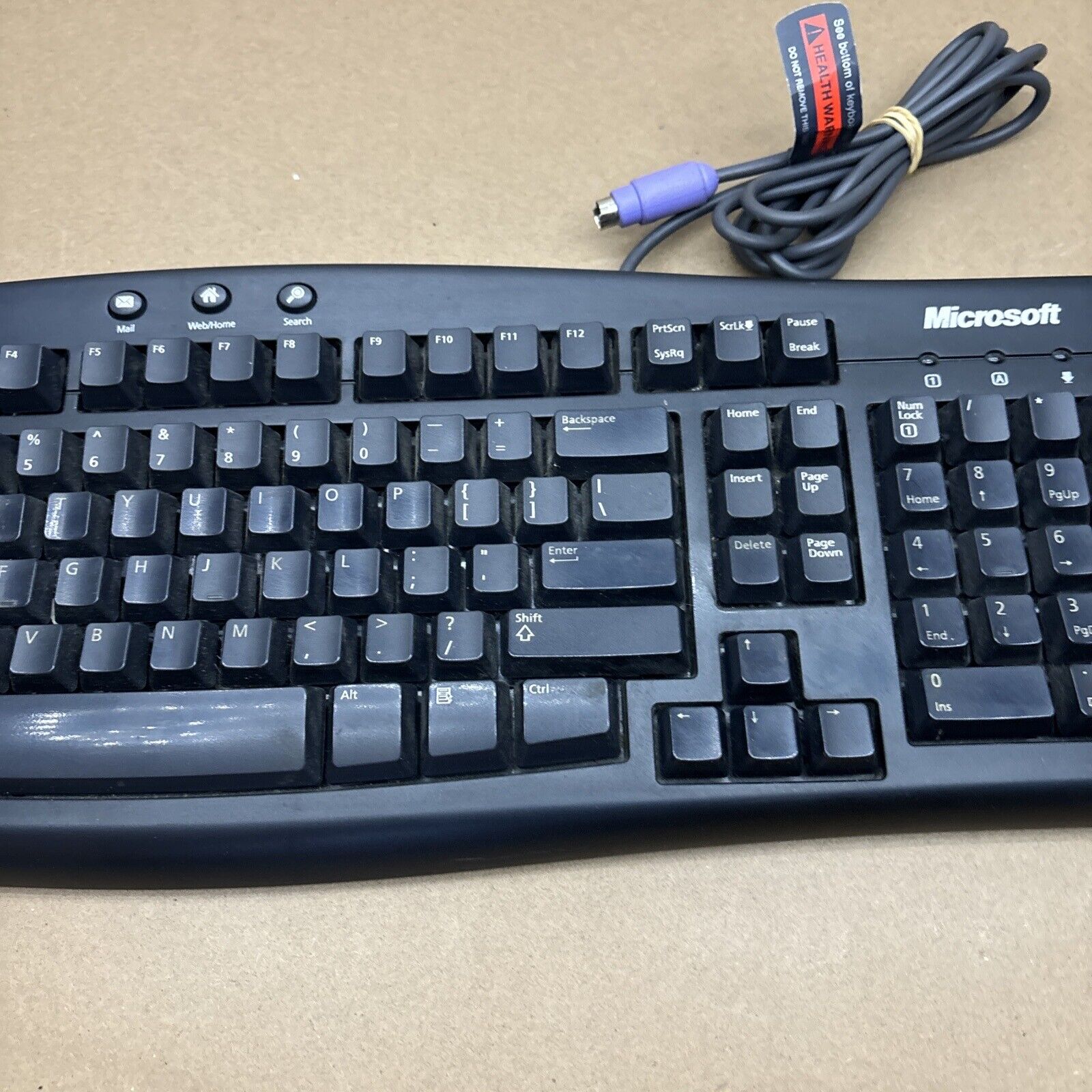 Microsoft Basic Keyboard 1.0A PS/2 Keyboard – Retro Unit