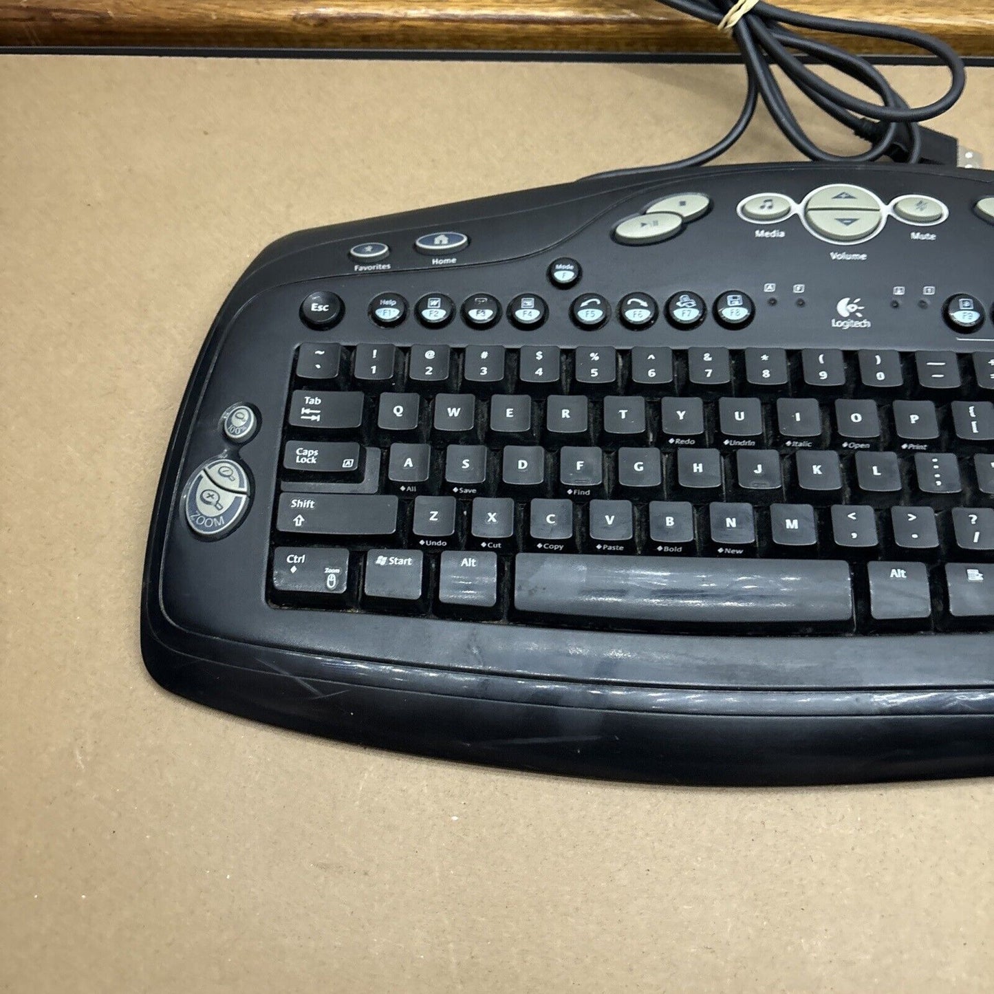 Logitech Multimedia Corded Keyboard USB Y-BN52