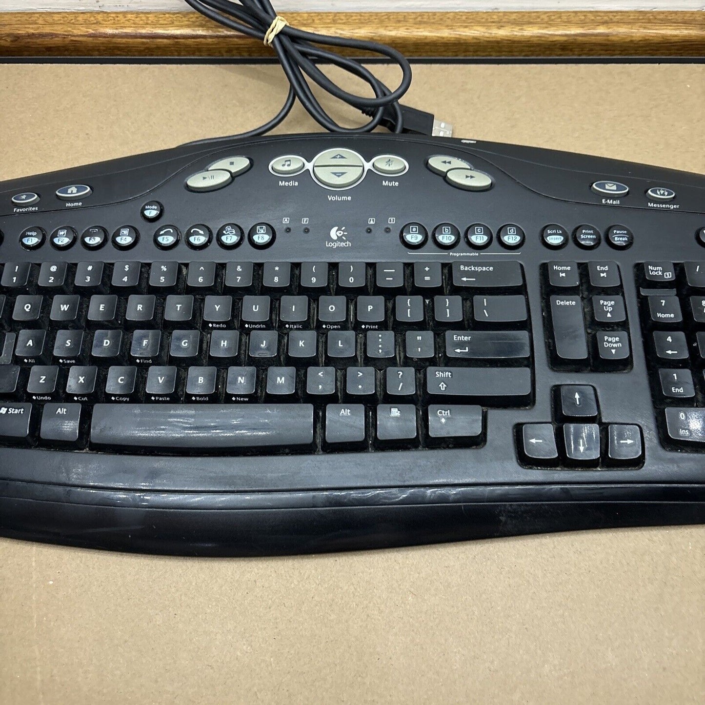 Logitech Multimedia Corded Keyboard USB Y-BN52