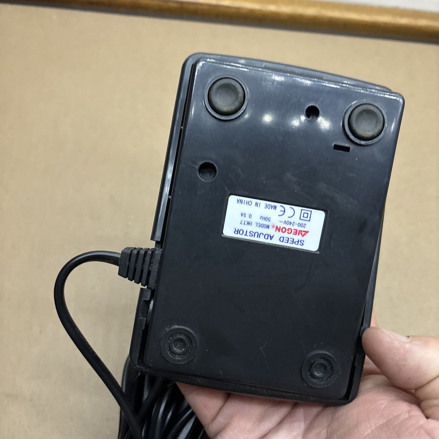 Ajegon Speed Adjustor Pedal Controller Model HKT17 200-240v For Sewing Machine