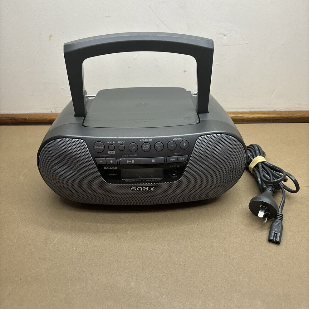 Sony Personal Audio System CD Player AM/FM Radio ZS-S10CP Boombox ...