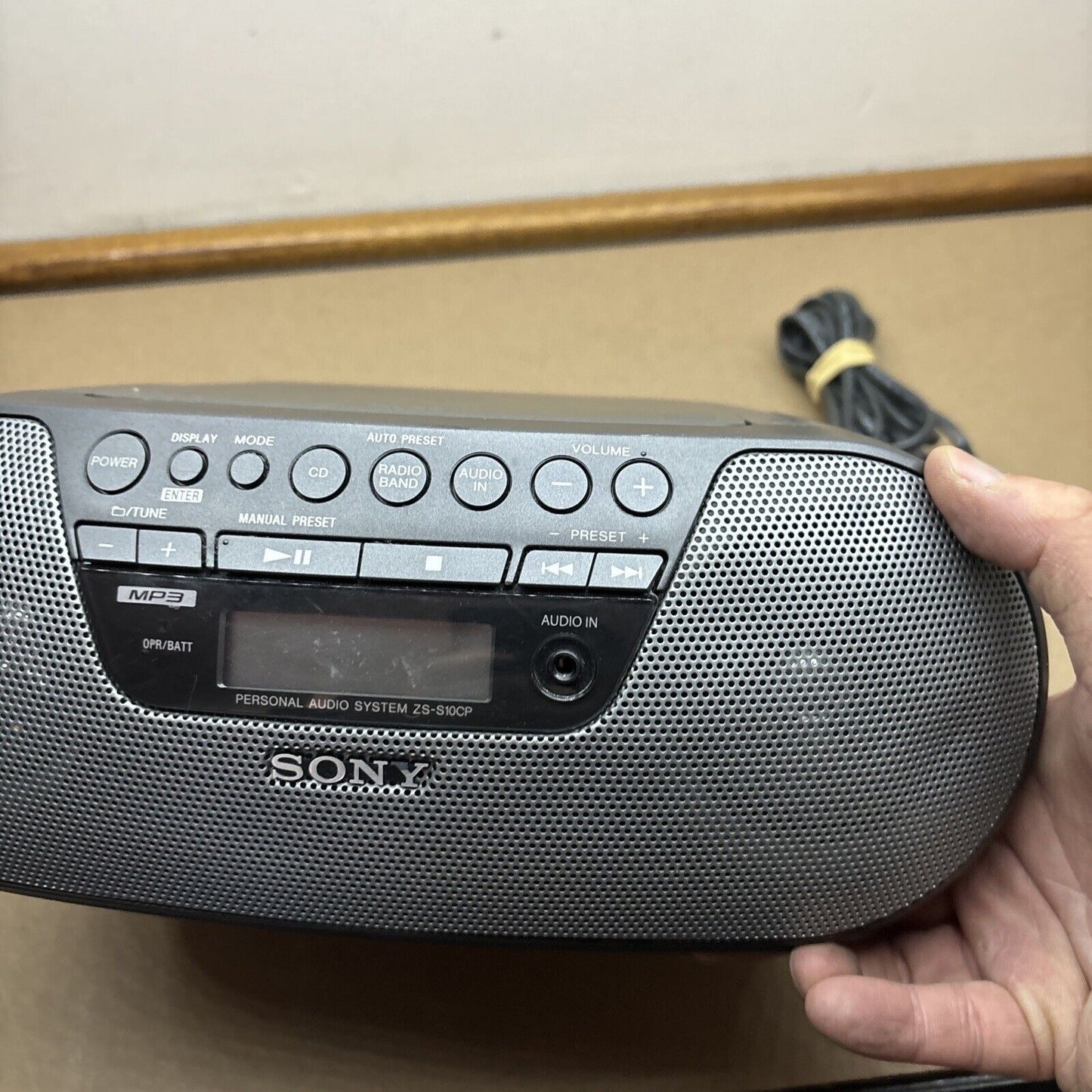 Sony Personal Audio System CD Player AM/FM Radio ZS-S10CP Boombox