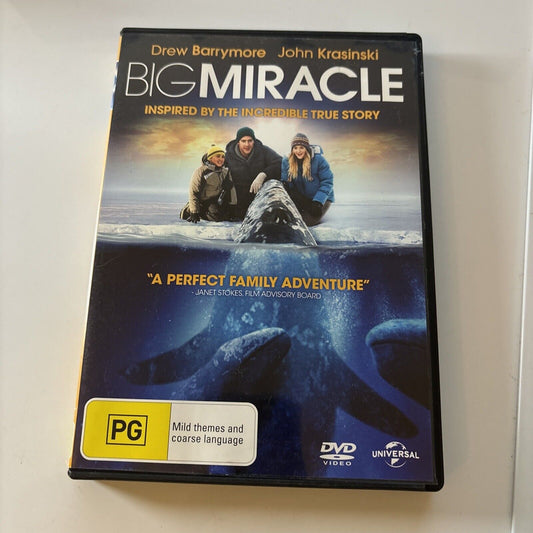 Big Miracle (DVD, 2012) Drew Barrymore, John Krasinski NEW Region 4 &2
