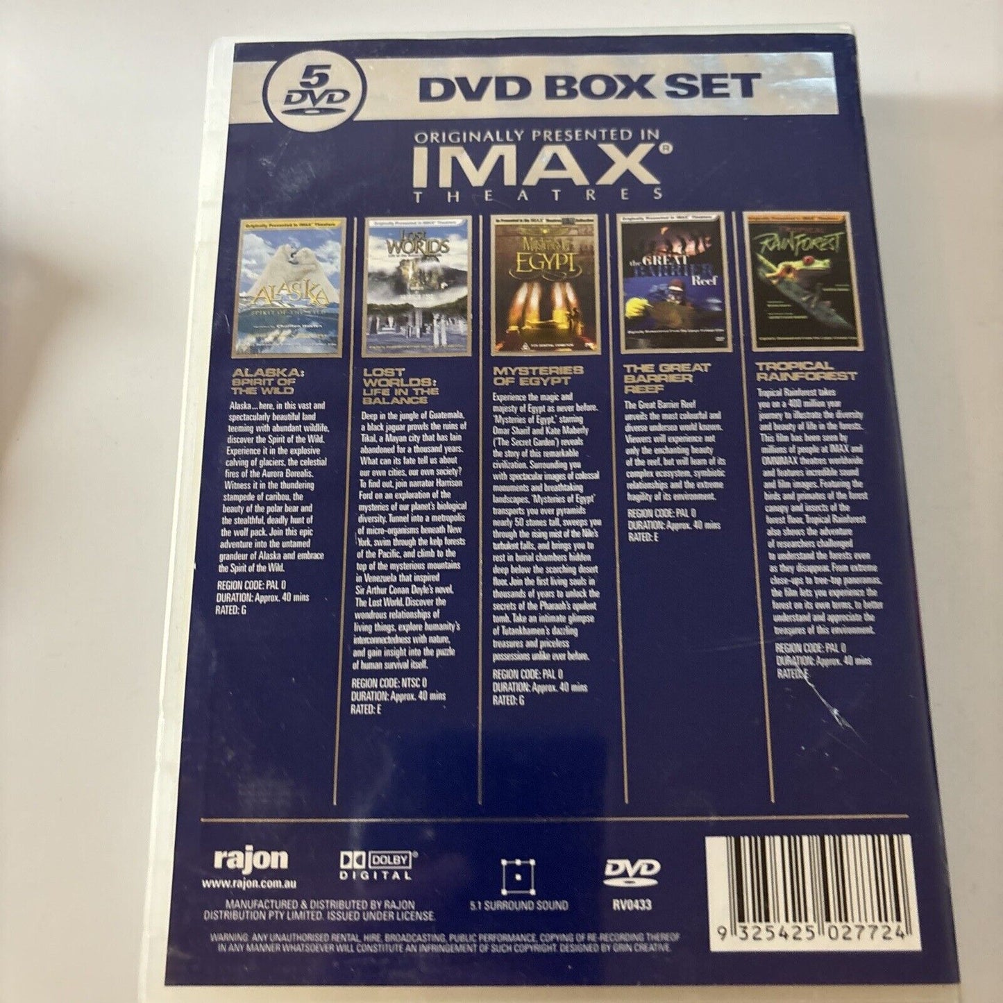IMAX - The Best Of Volume 2 (DVD, 5-Disc) All Regions