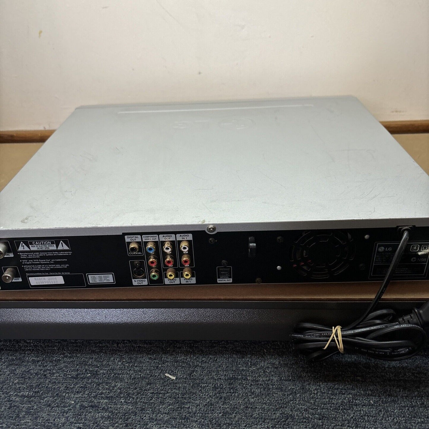 LG DVD Player Recorder DR4812W With Remote Region 4