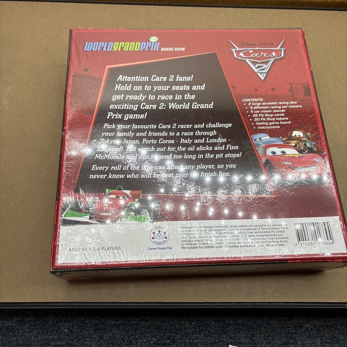 Disney Pixar Cars 2 World GrandPrix Board Game *New Sealed*