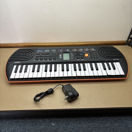 Casio SA-76 Electronic Mini Keyboard 44keys With Adapter