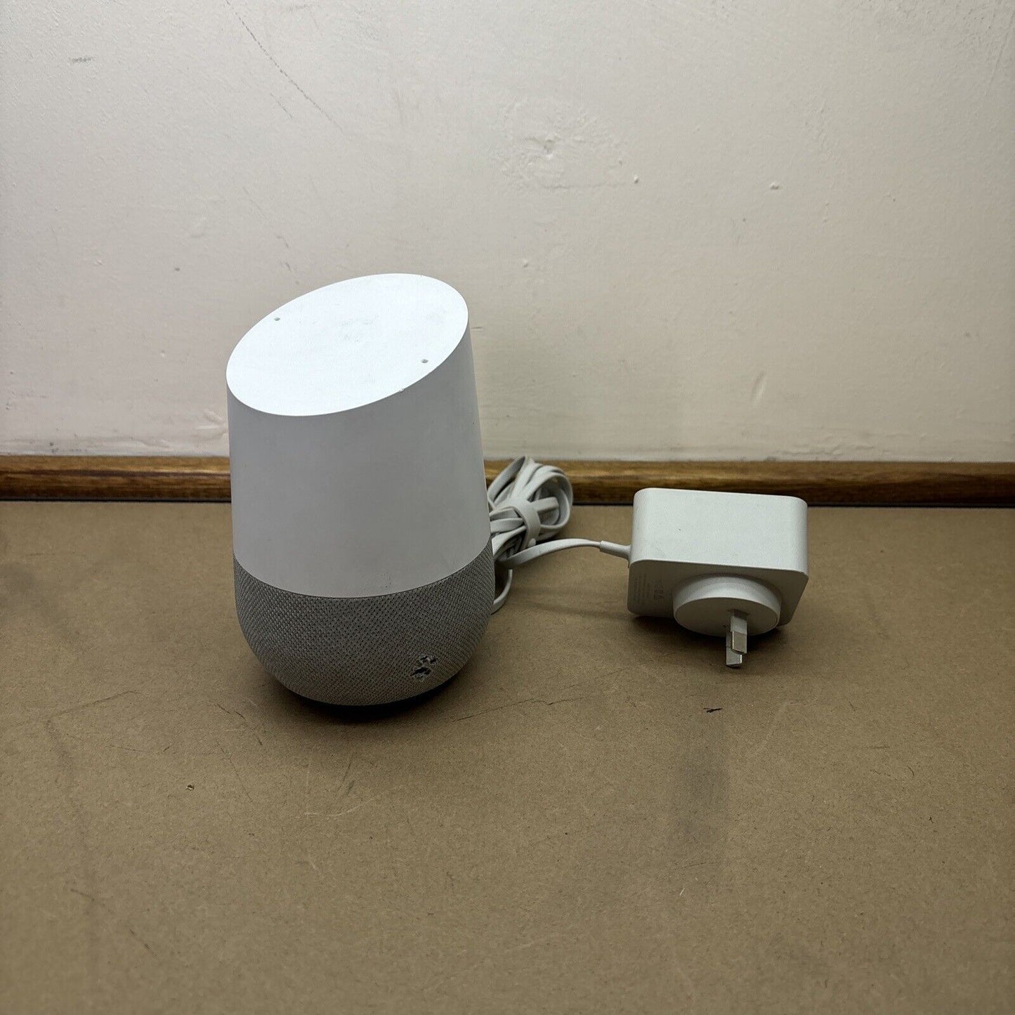Google Home Smart Speaker and Home Assistant - White Slate
