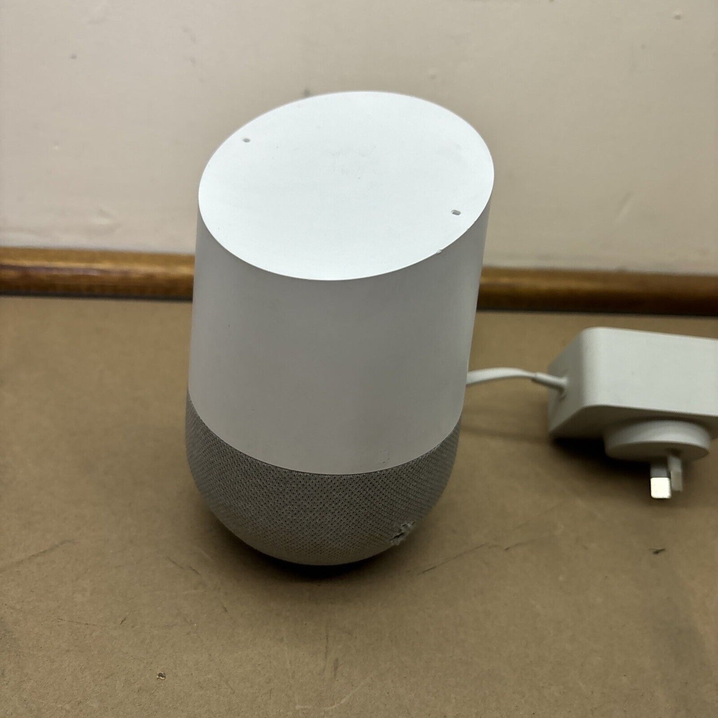 Google Home Smart Speaker and Home Assistant - White Slate