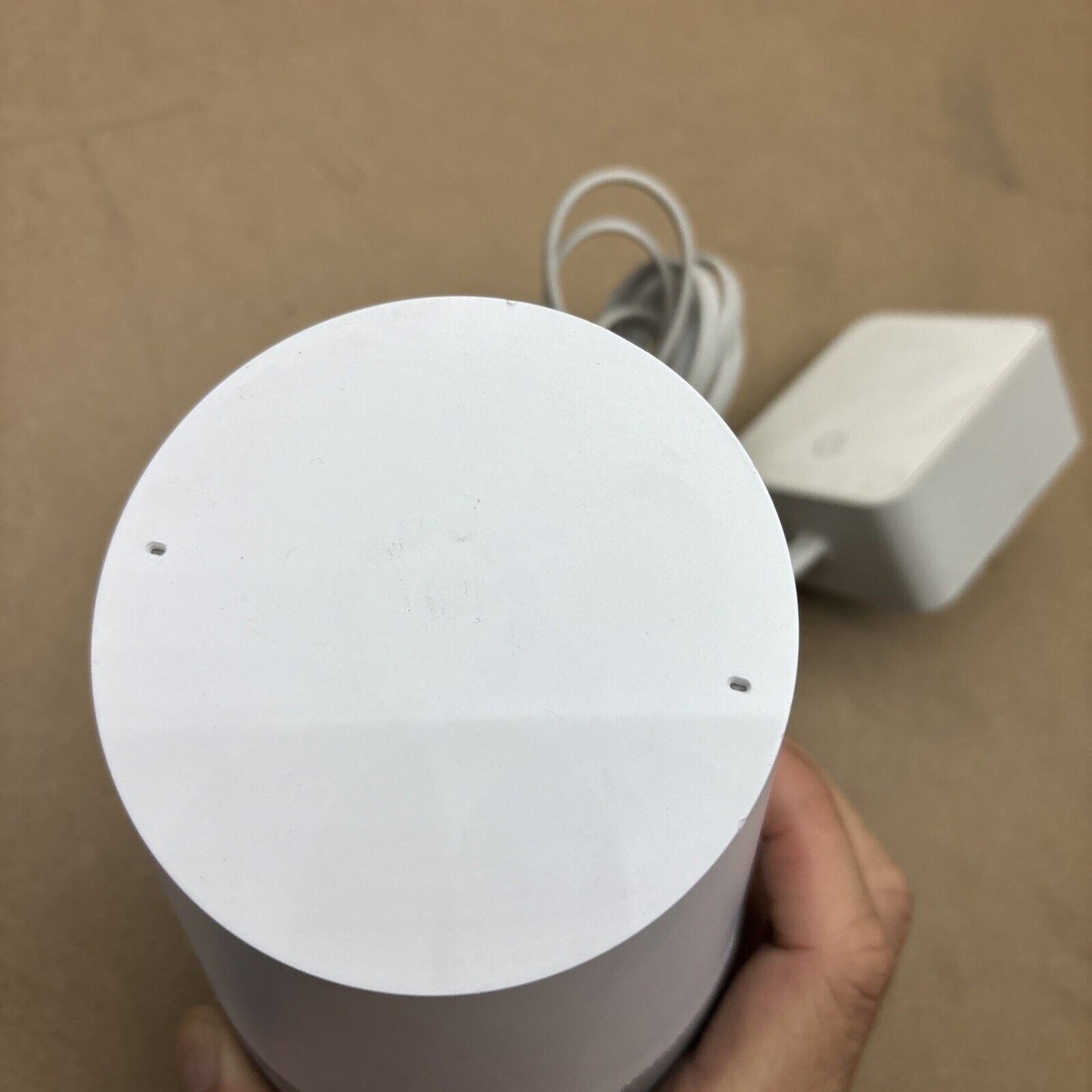 Google Home Smart Speaker and Home Assistant - White Slate