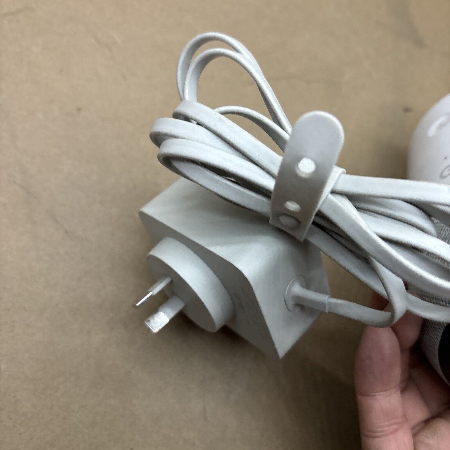 Google Home Smart Speaker and Home Assistant - White Slate
