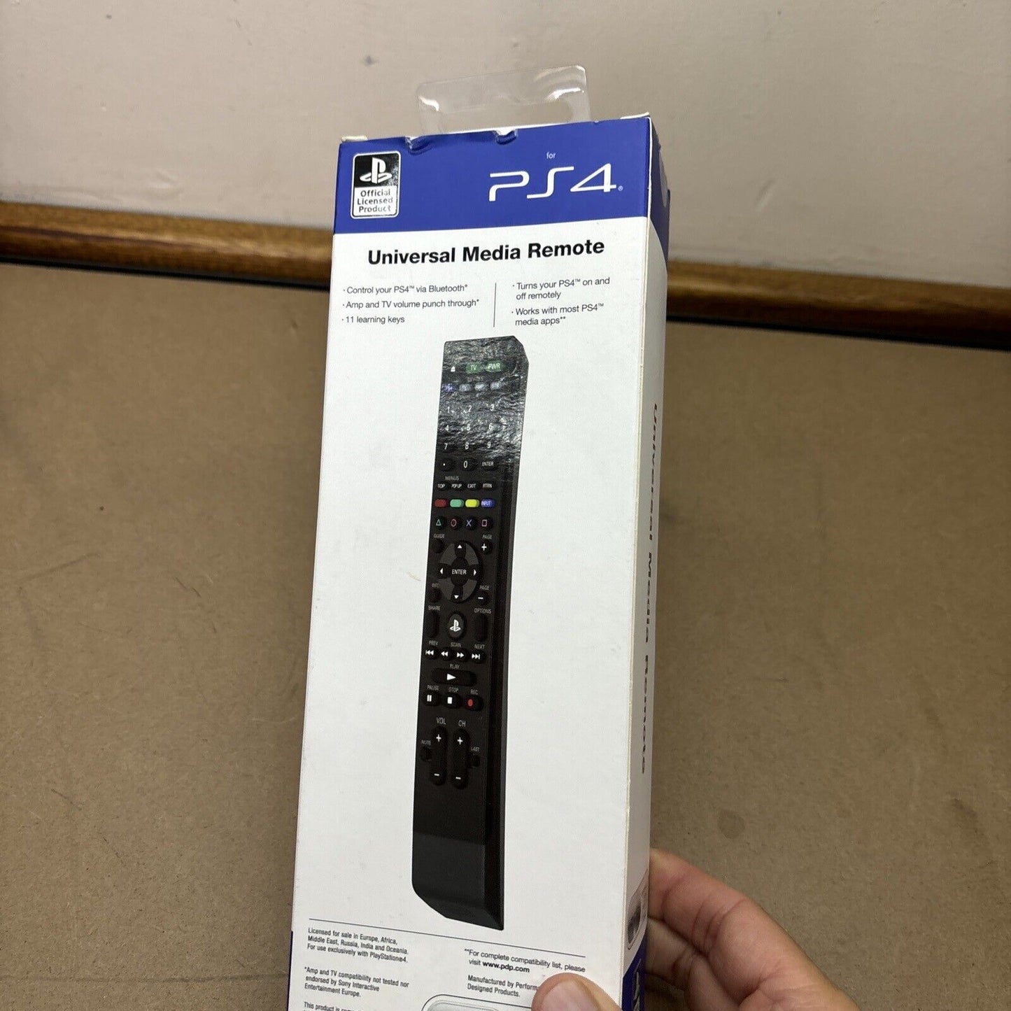 PDP Universal Media Remote Bluetooth For Sony Playstation 4 PS4 *Never Opened*