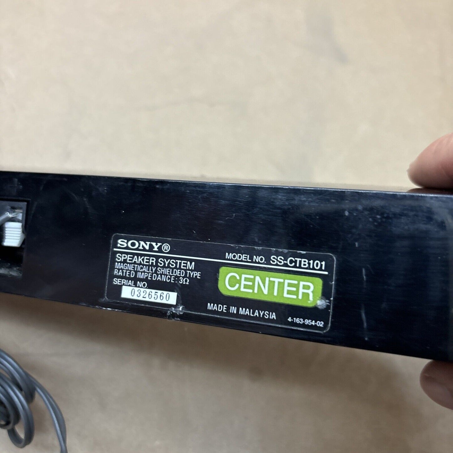 Sony Center Speaker SS-CTB101 Wired