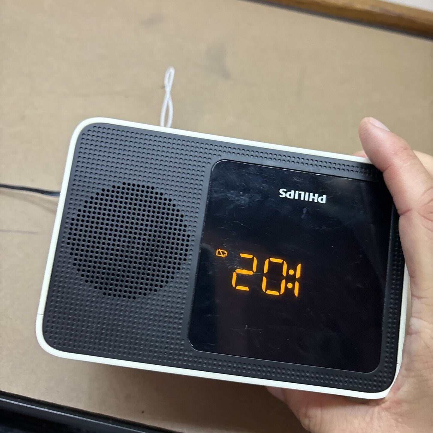 Philips AJT5300W/79 Clock Alarm FM Radio Bluetooth