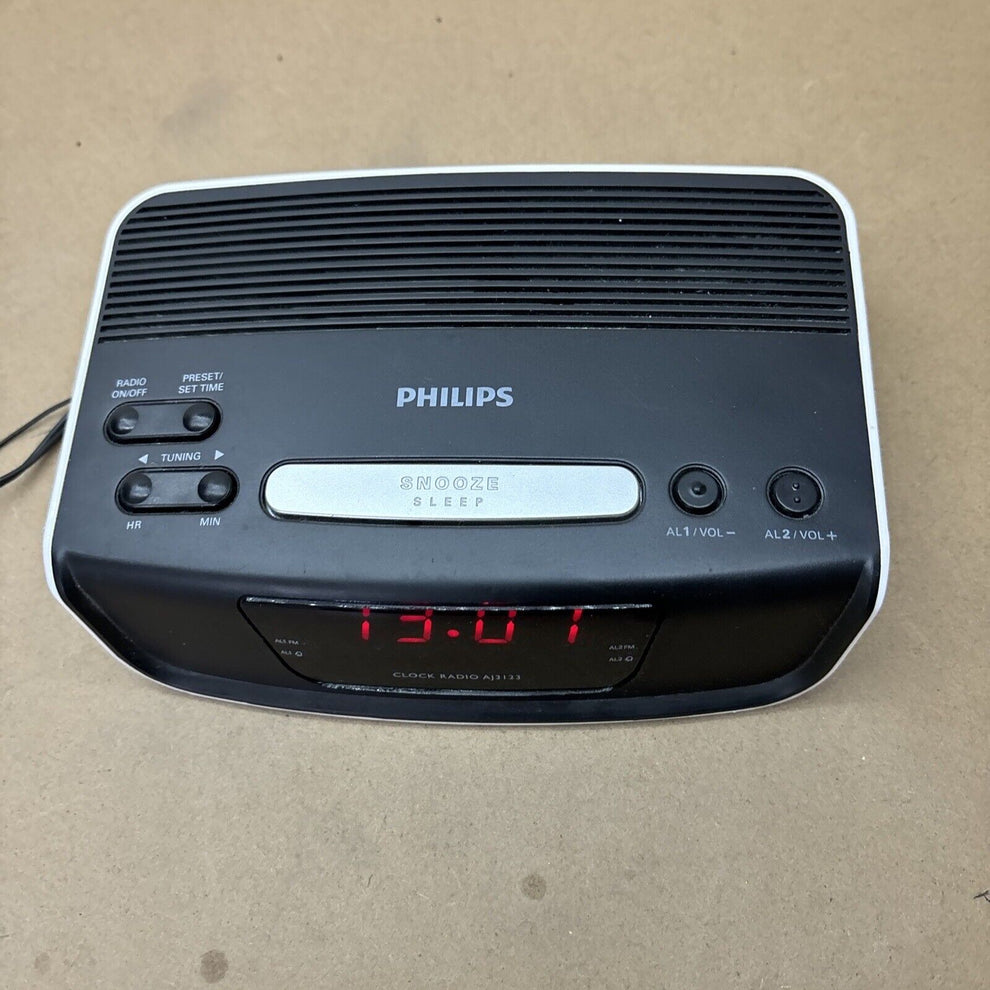 Philips AJ3123/79 Alarm Clock FM Radio Retro Unit