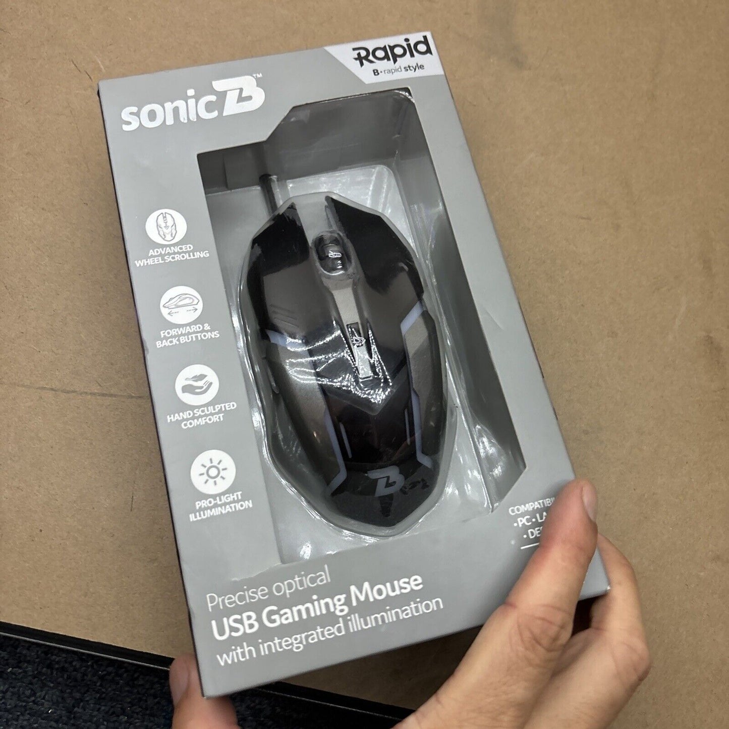 SonicB Precise USB Gaming Mouse With Integrated Illumination