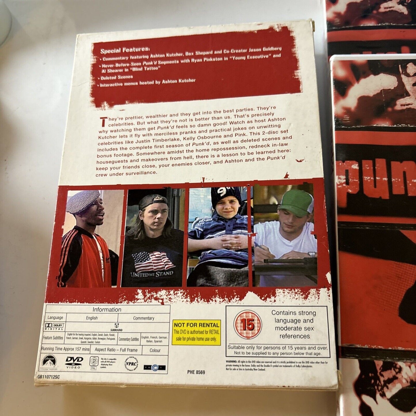 Ashton Kutcher: Punk'd - Season 1 (DVD, 2004, 2-Disc) Region 2