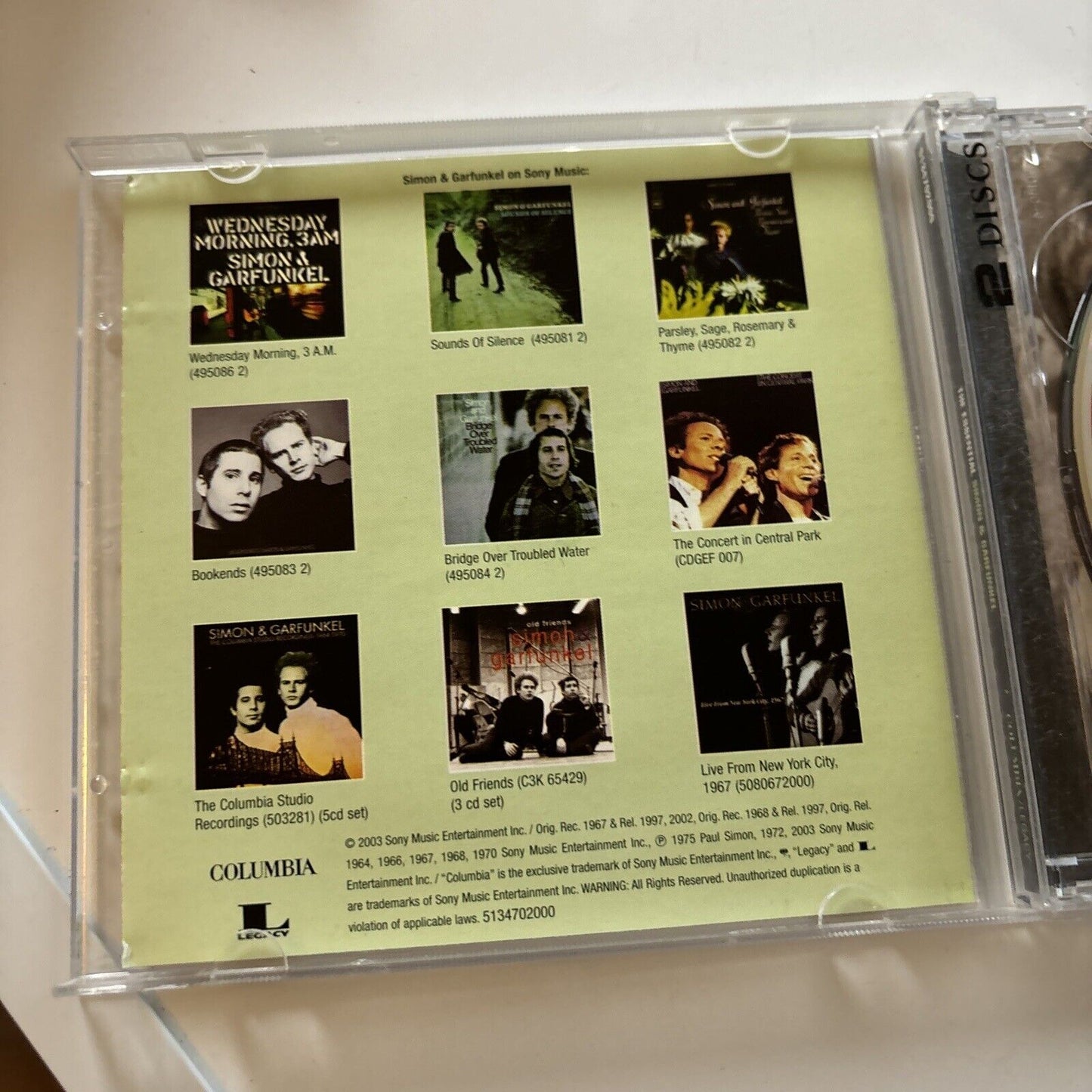 Simon & Garfunkel - The Essential Simon & Garfunkel (CD, 2003, 2-Disc)