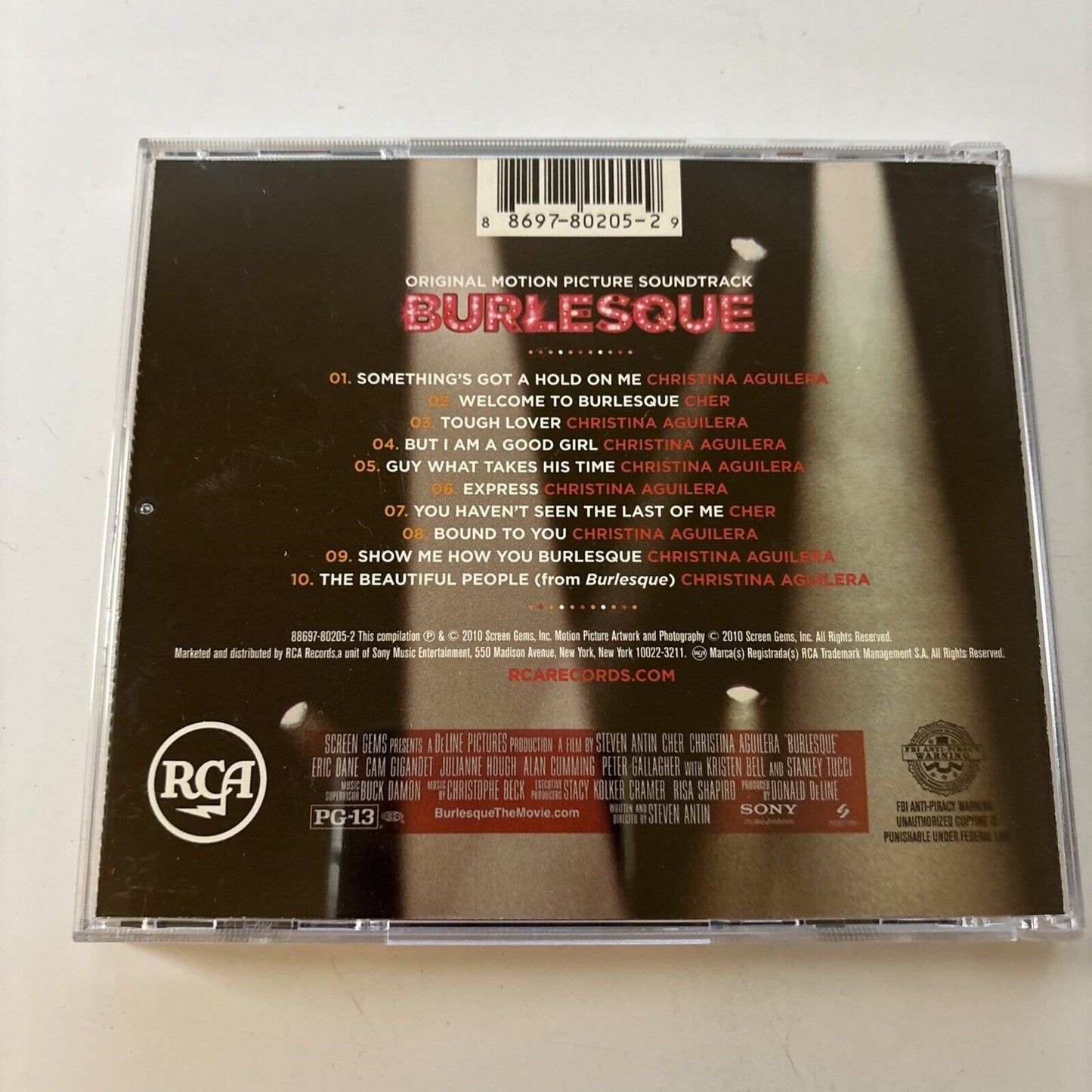 Burlesque - Original Motion Picture Soundtrack (CD, 2010)