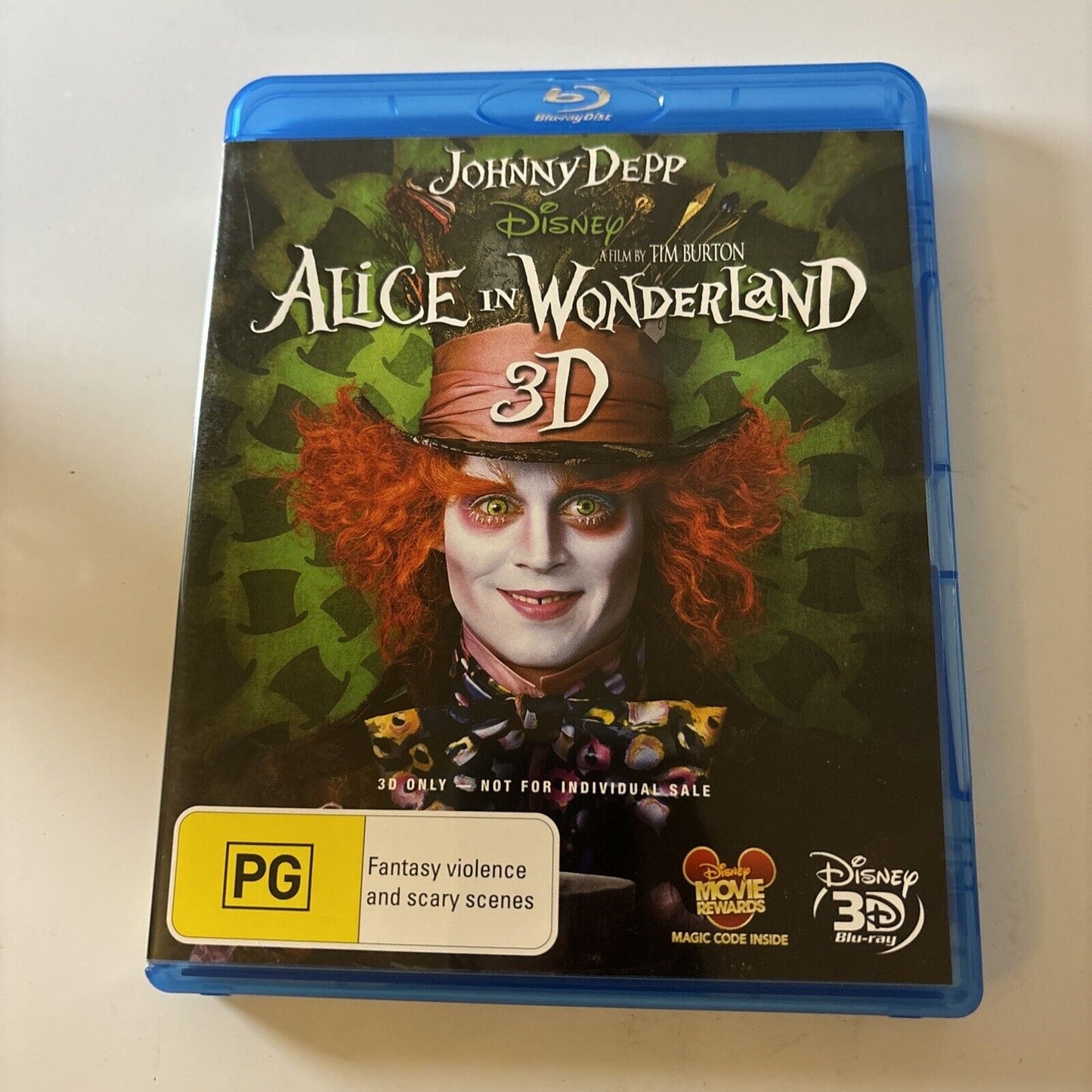 Alice In Wonderland 3D (Blu-ray 3D, 2010) Tim Burton , Johnny Depp All Regions