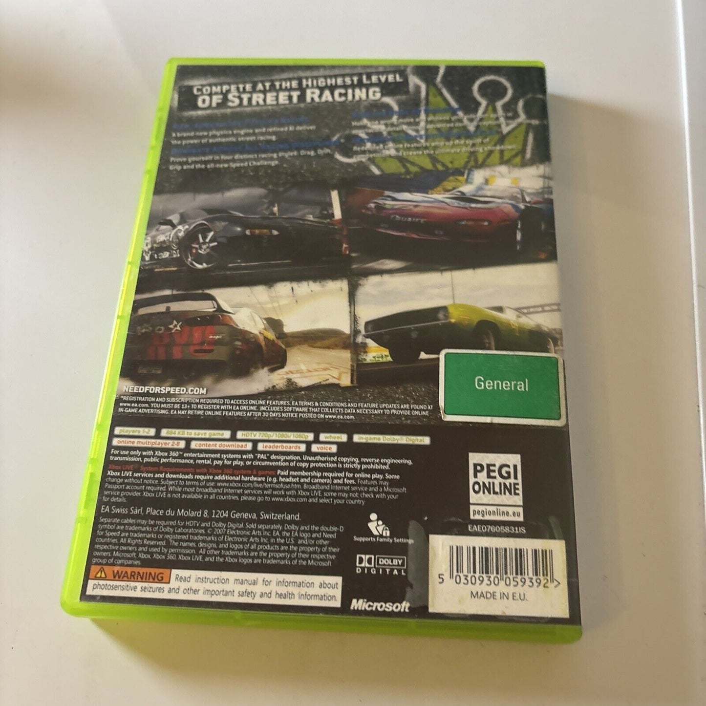 Need for Speed ProStreet sur Xbox 360 Need for Speed ProStreet sur Xbox 360