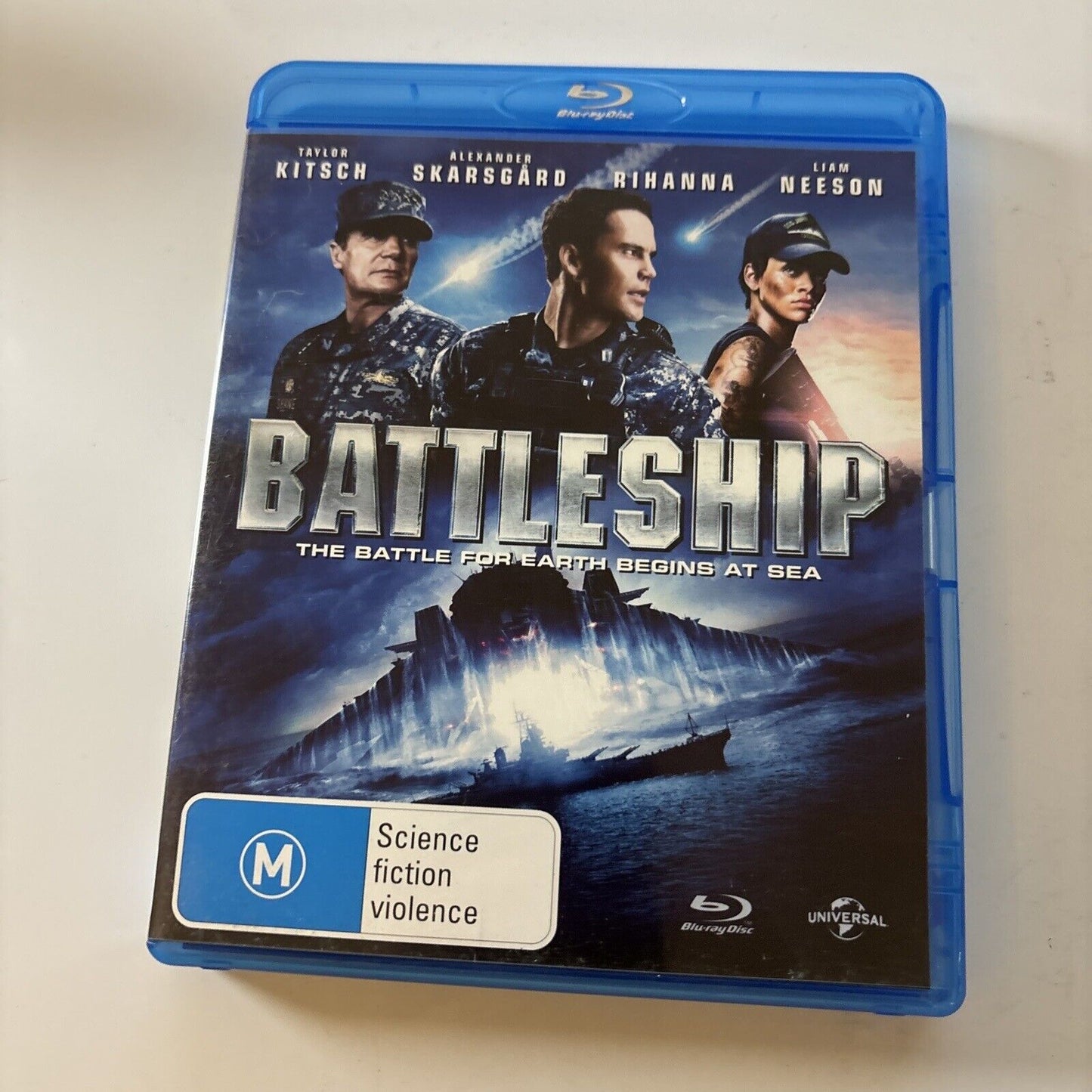 Battleship (Blu-ray, 2012) Liam Neeson, Alexander Skarsgard Region B