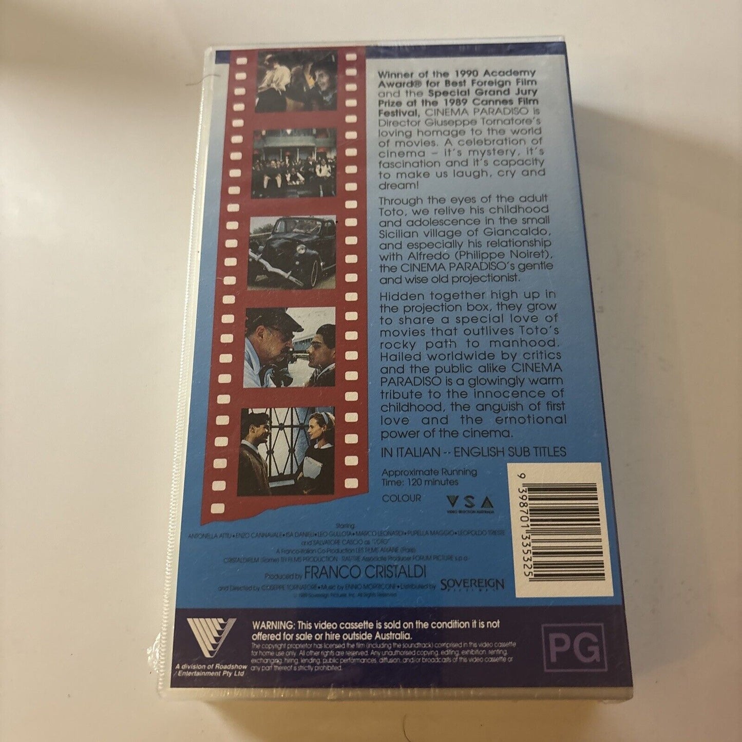 Cinema Paradiso (VHS, 1989) Philippe Noiret Jacques Perrin PAL *New Sealed*