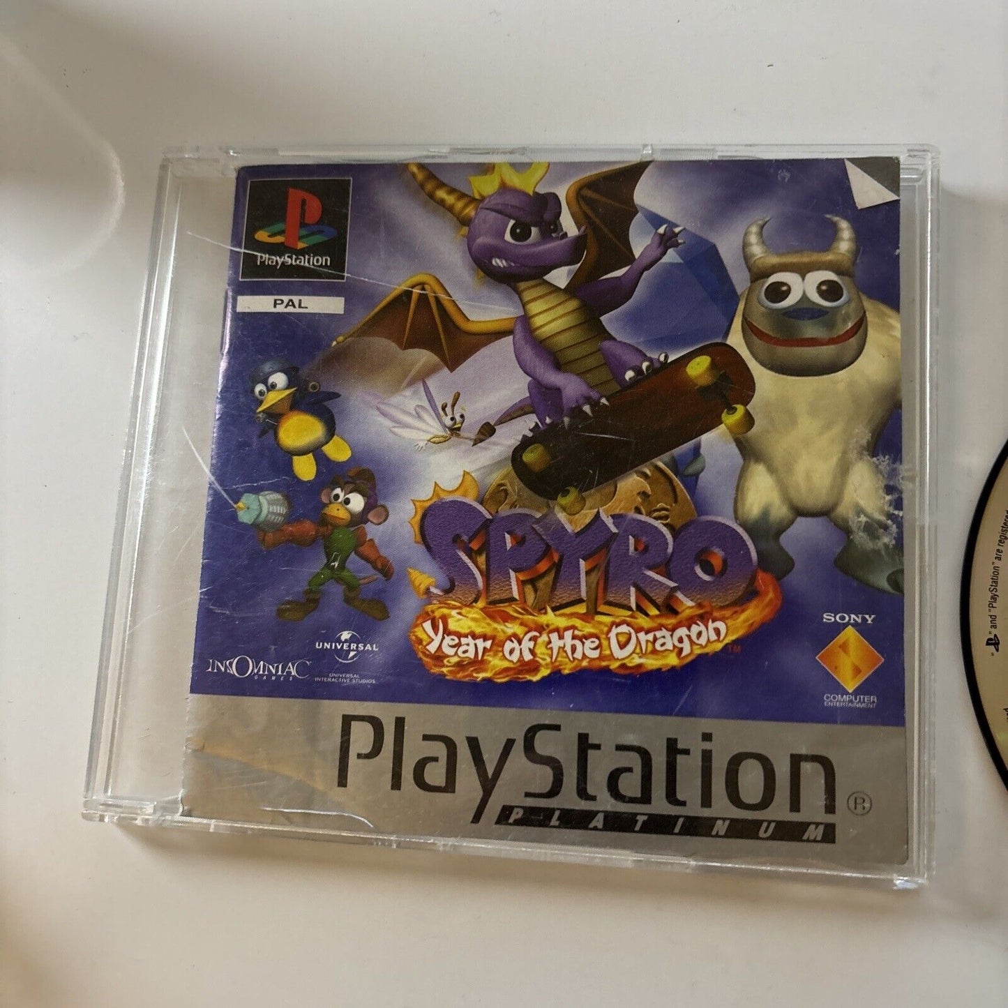 Spyro - Year Of The Dragon Sony Playstation 1 PAL *No Back Cover*