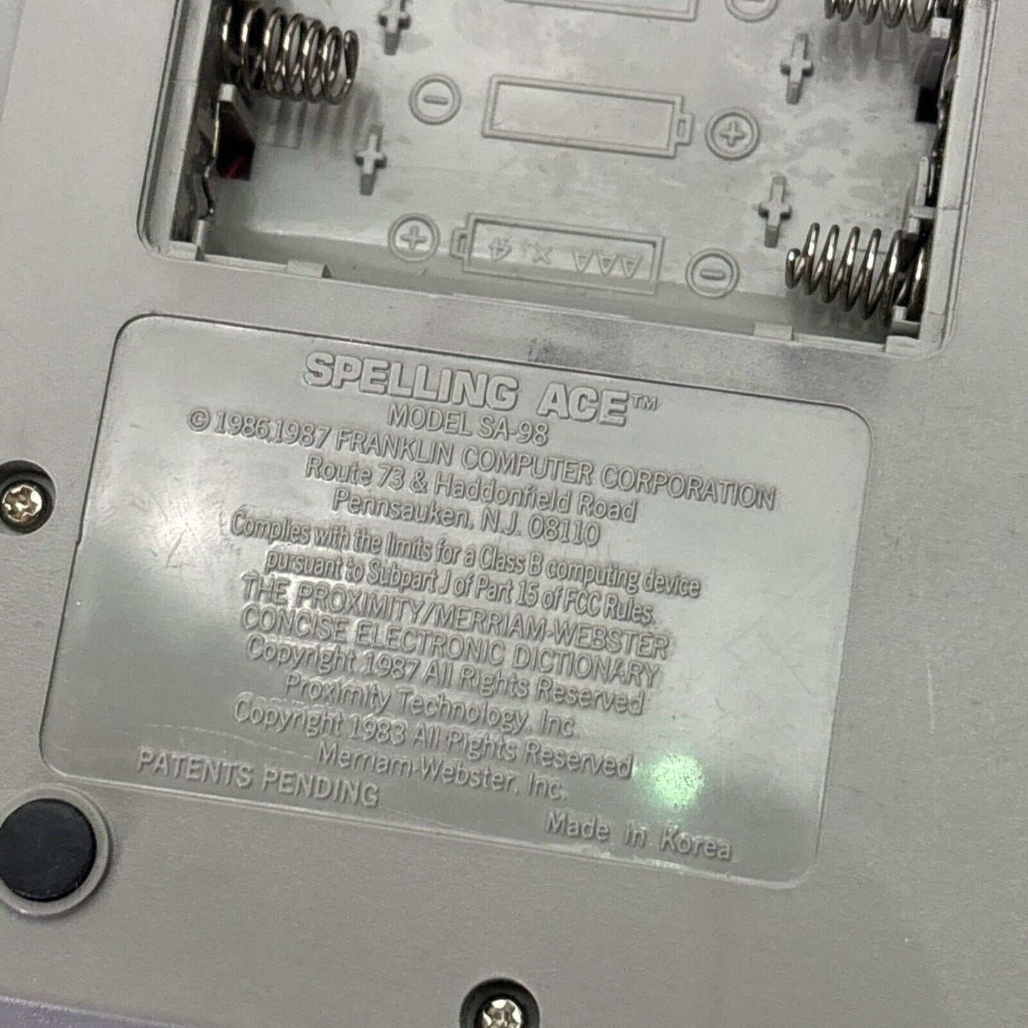 Franklin Spelling Ace Model SA-98