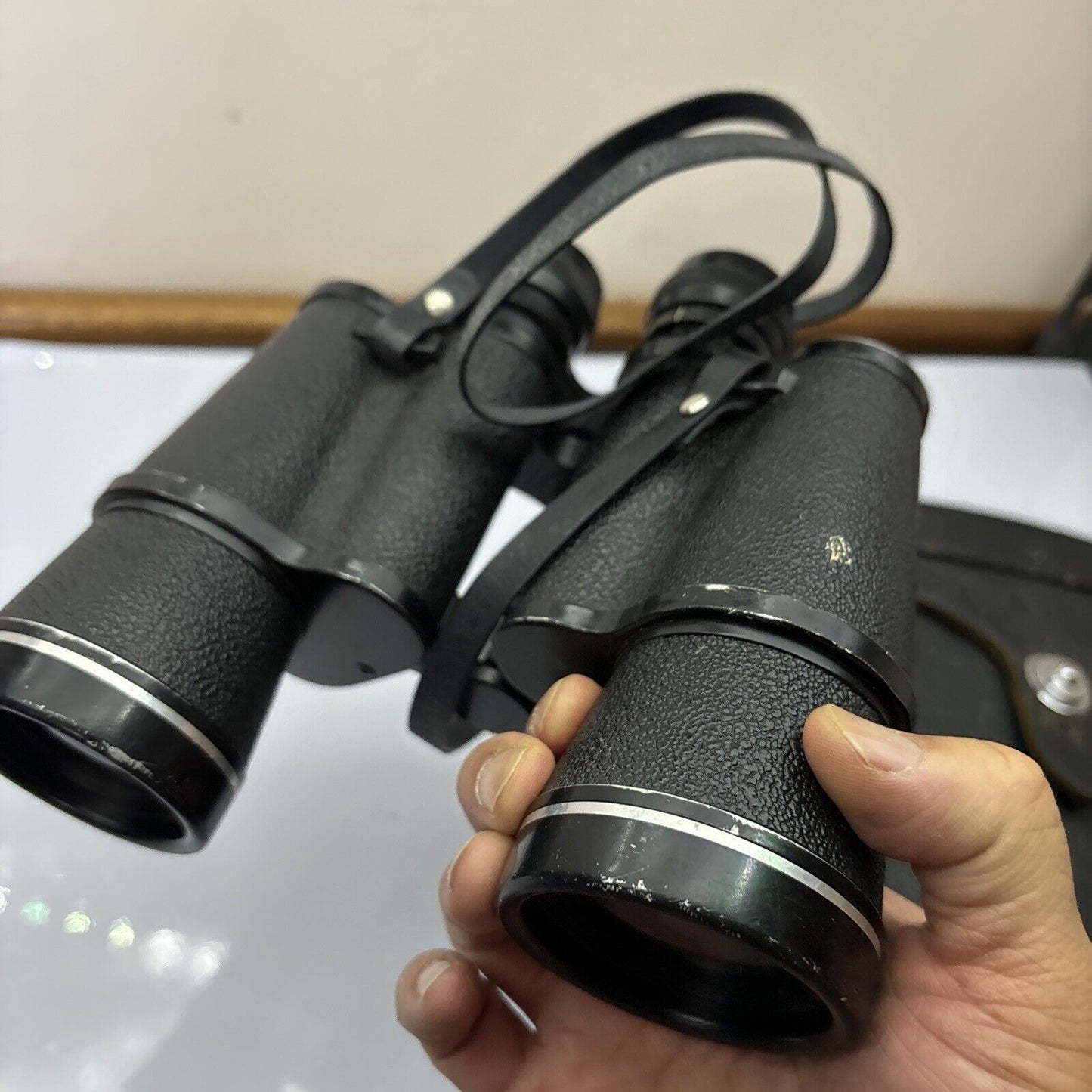 Asahi Pentax Prism Binoculars Coated Optics 12x50 Field 5.5 Degrees No 4448668