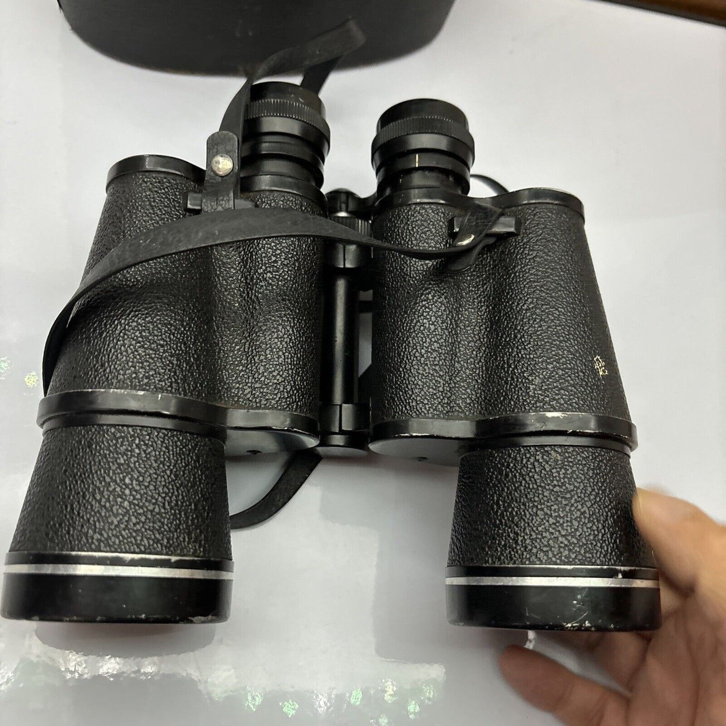 Asahi Pentax Prism Binoculars Coated Optics 12x50 Field 5.5 Degrees No 4448668