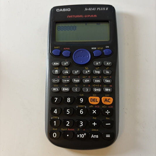 Casio Fx-82AU Plus II Scientific Calculator *No Cover*