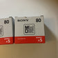 10x Sony Blank Recordable Minidisc MDW80T 80 Minutes